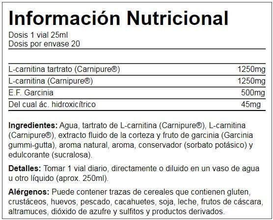 L-carnitine garcinia - 20 vials Laranja da Quamtrax 2/3