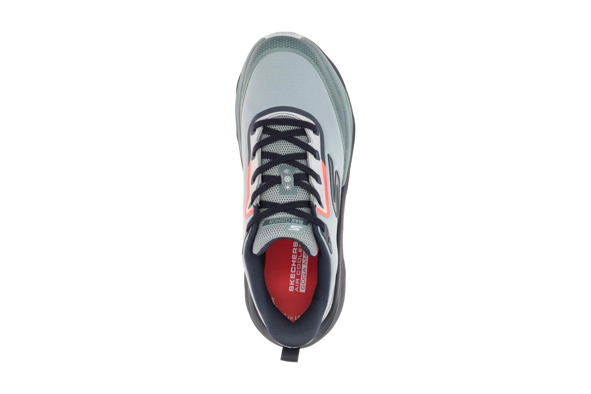 Skechers Max Run Schuhe grau blau Sportschuhe Herren Waterproof 6/7