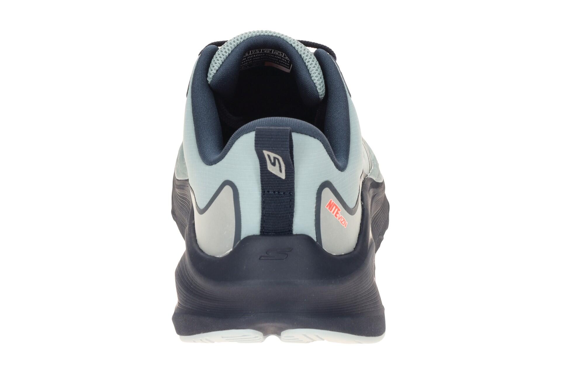 Skechers Max Run Schuhe grau blau Sportschuhe Herren Waterproof 5/7