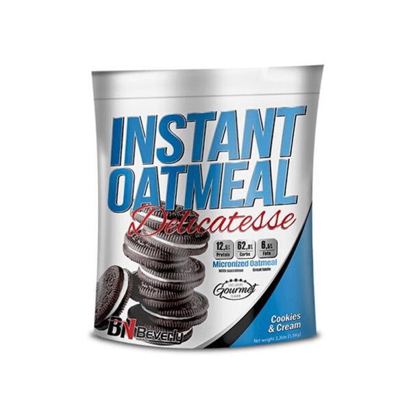 Instant-Haferflocken Delikatesse – 1,5 kg Cookies & Cream Beverly Nutrition 1/3
