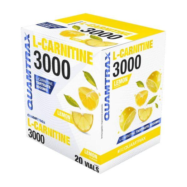 L-Carnitine 3000 - 20 Lemon Vials Quamtrax