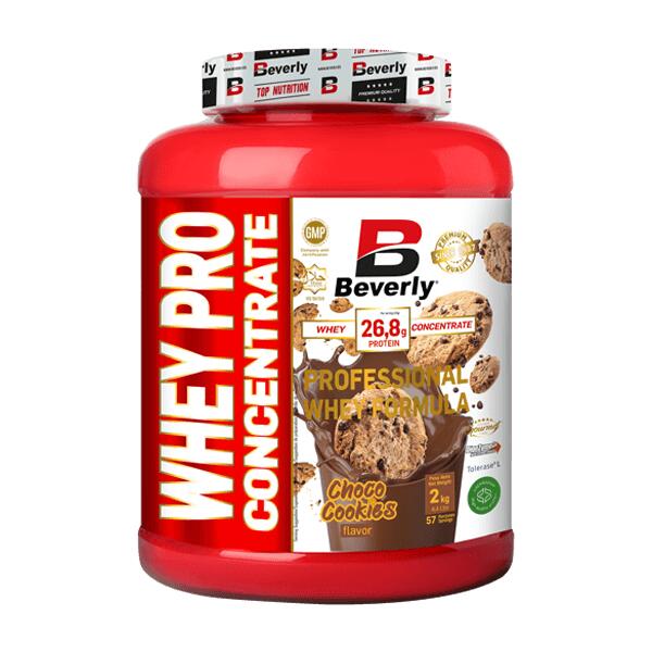 Whey Pro Concentrate - 2Kg Chocolate with Biscuits Beverly Nutrition