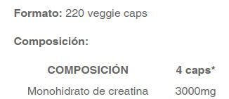 Creatina - 220 capsule Quamtrax 2/3