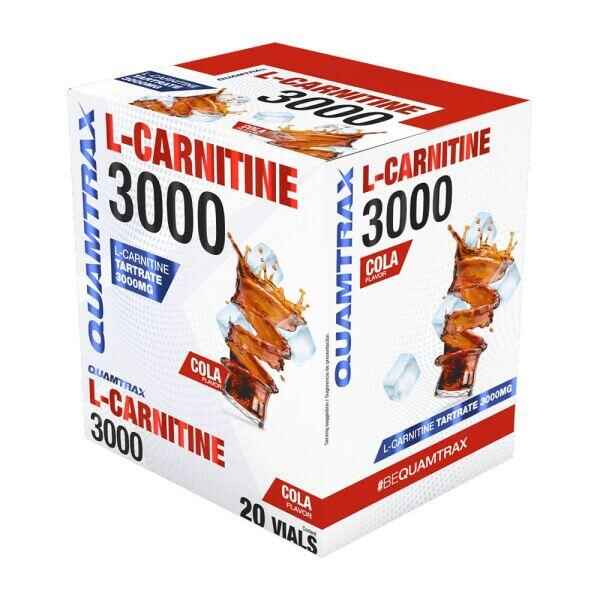 l carnitina quamtrax L-Carnitine 3000 - 20 Vials Quamtrax Cola
