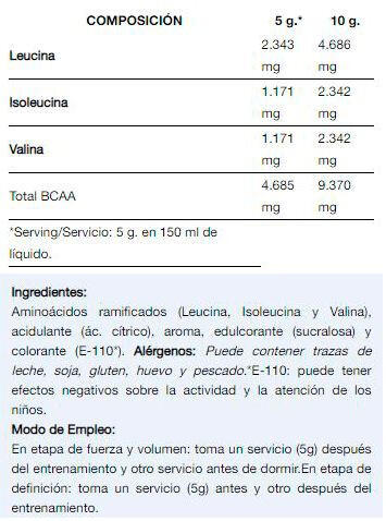 BCAA 2.1.1 - 500g Citron de Quamtrax 2/3