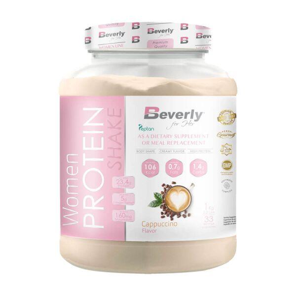 Women Protein Shake - 1Kg Cappuccino Beverly Nutrition