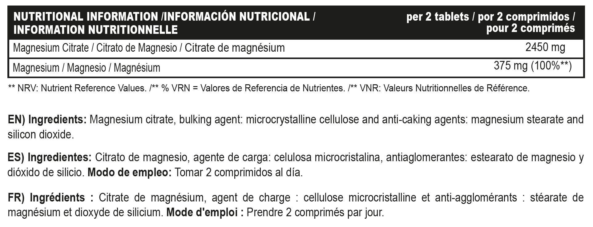 Citrato de Magnesio - 60 Tabletas Beverly Nutrition 2/2