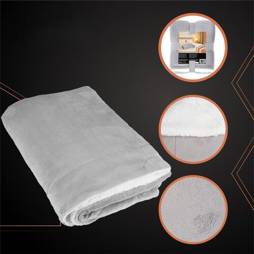 Patura pufoasa, dimensiune 150x200 cm, calduroasa si confortabila, poliester