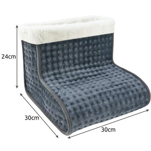 Incalzitor electric picioare, flecee, 3 nivele, 100 W, 220-240V, 30x30x24 cm