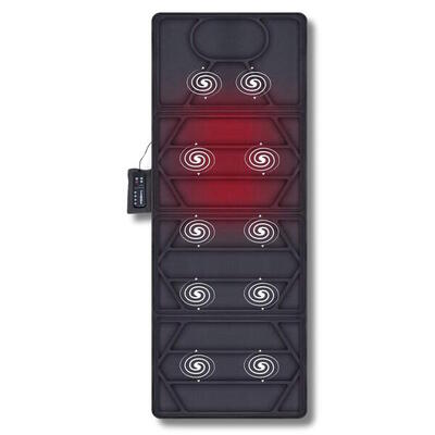 Tappetino Massaggiante Con Calore Materassino con 10 Motori Vibranti FF
