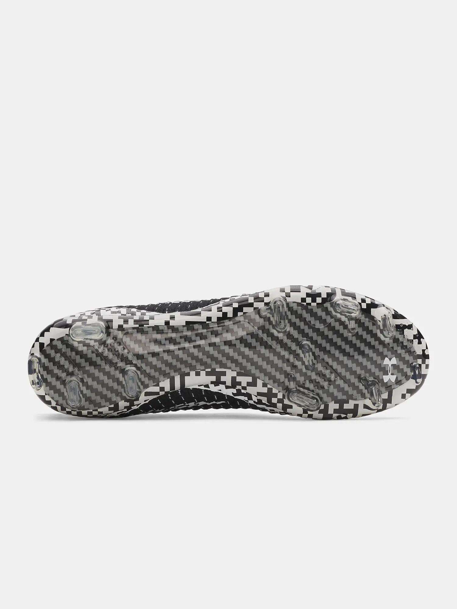 "Elite 3" Fußballschuhe mit festem Boden für Damen Unisex Herren Schwarz/Weiß 4/7