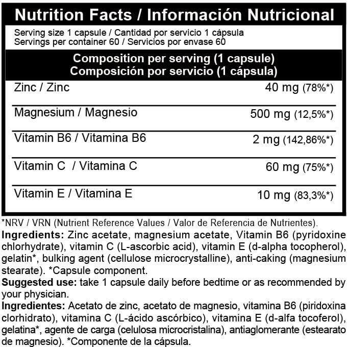 ZMA Complex - 60 capsule Beverly Nutrition 2/3