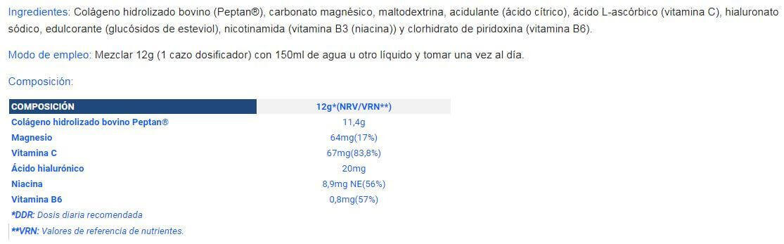 Collagen Plus con Peptan - 350 g Neutro Quamtrax 3/4