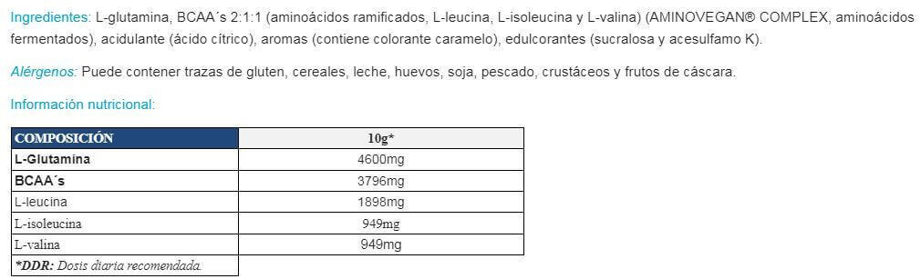Bcaa + Glutamine - 500g Doubler de Quamtrax 2/3