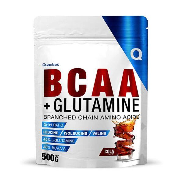 BCAA + Glutamine - 500 g Quamtrax Cola