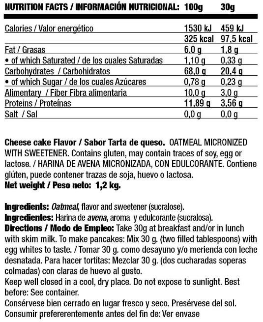 Farina d'avena micronizzata - 1,2 kg Quamtrax Cheesecake 2/3
