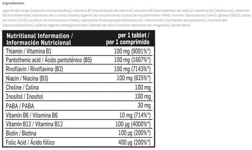 Complesso B 100 - 60 Compresse Beverly Nutrition 2/3