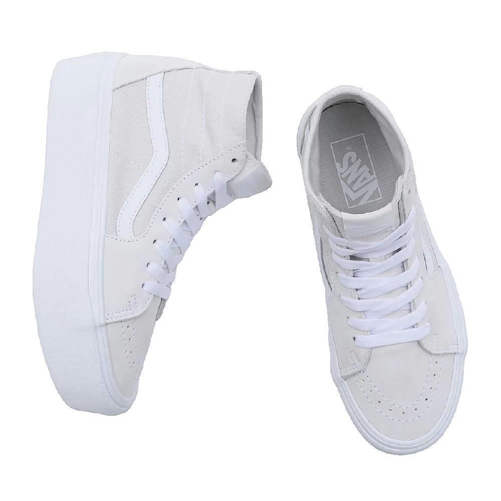 Sapatos Vans Sk8-Hi Tapered Stackform brancos e bege 3/3