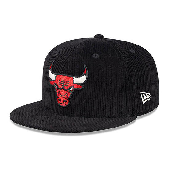 New Era 59FIFTY Cap Chicago Bulls Letterman Pin Cord schwarz