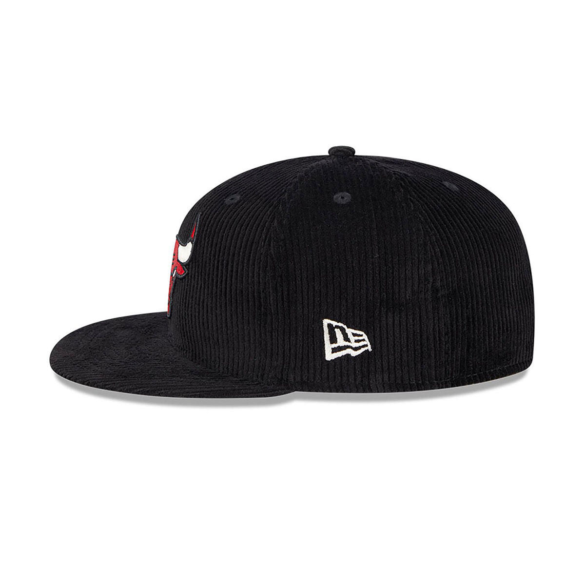 New Era 59FIFTY Cap Chicago Bulls Letterman Pin Cord schwarz 6/7