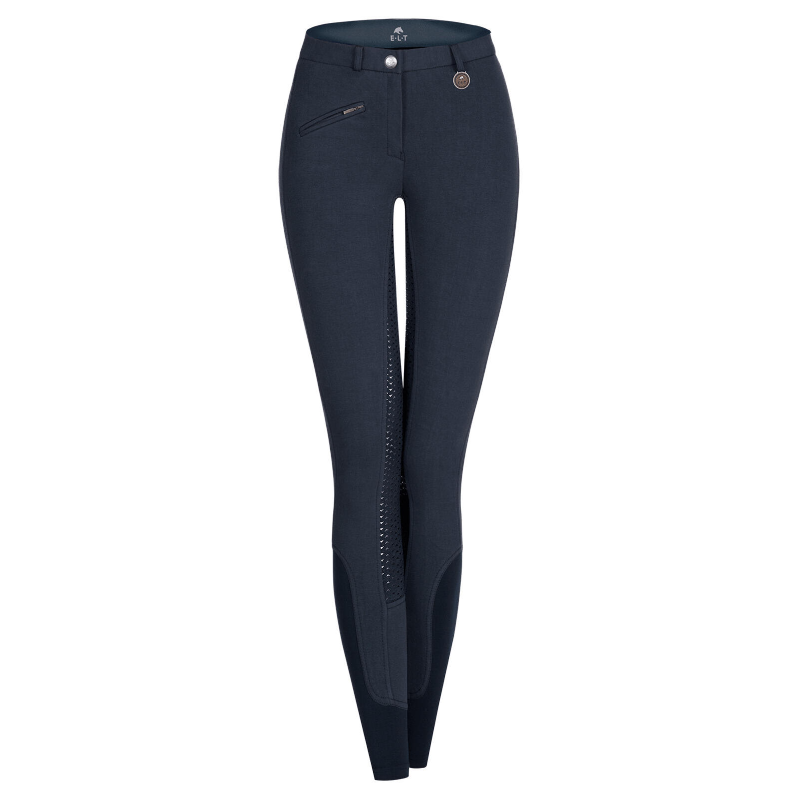 Elt - Pantalon De Concours Full Grip Femme Elt Fun Sport - Pantalon D'Équitation - Bleu - Decathlon