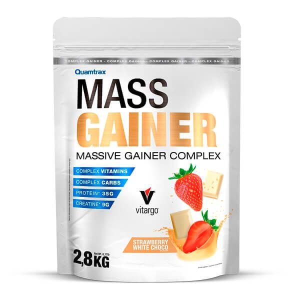 Mass Gainer - 2.8Kg Strawberry White Chocolate Quamtrax