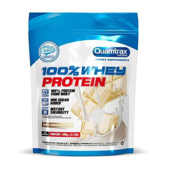 100% Whey Protein - 500g Fresa Quamtrax