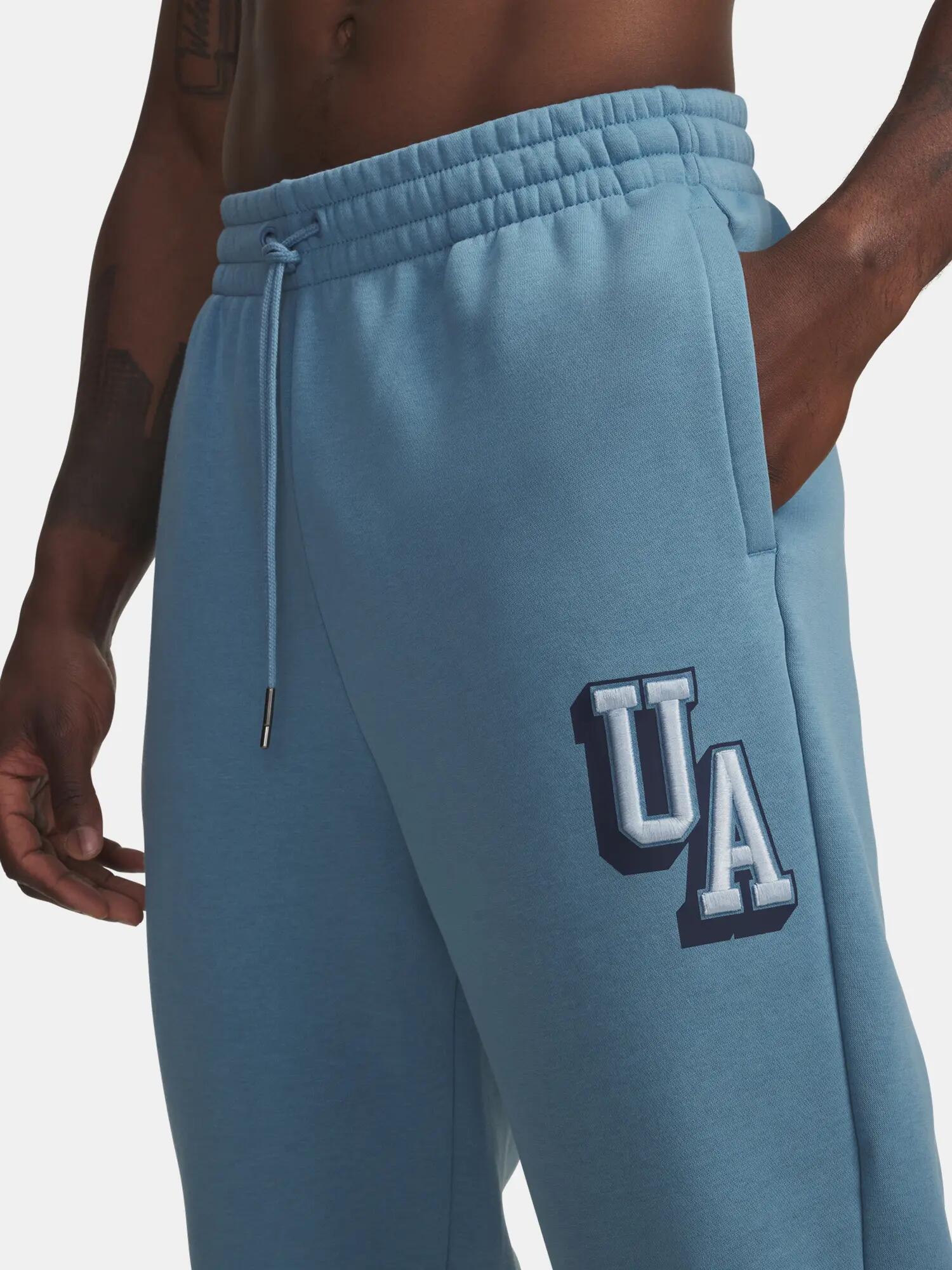 Férfi melegítőnadrág Under Armour UA Icon Flc Graphic Jgr-BLU 3/4