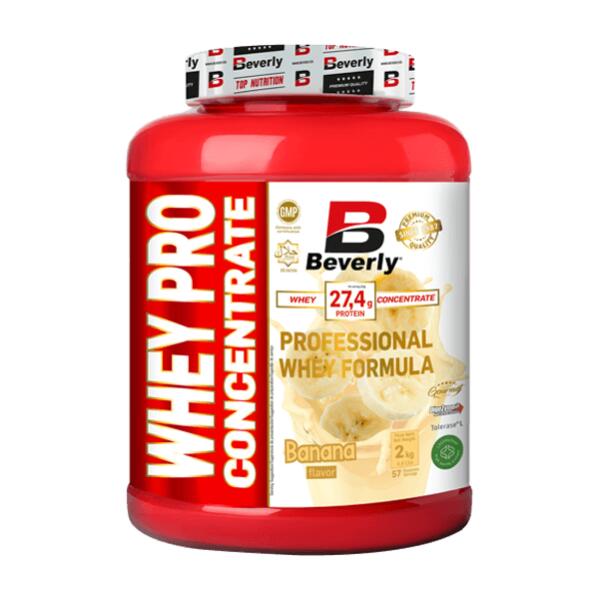 Koncentrat serwatki Whey Pro - 2 kg bananowy Beverly Nutrition