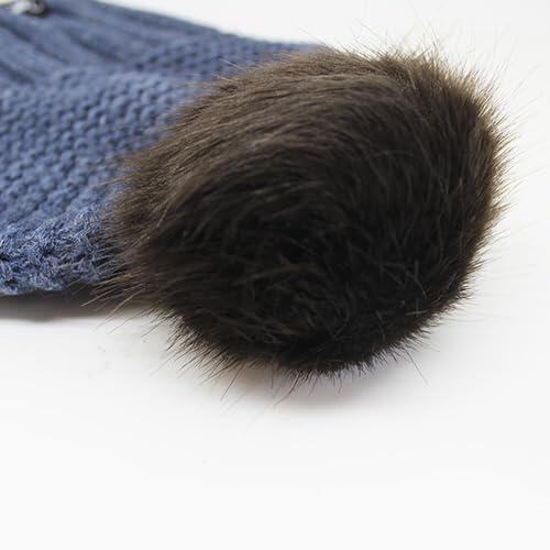 Gorro con Pompón - Unisex - Talla Única - Fabricado en EU (Azul) 3/3