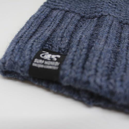 Gorro con Pompón - Unisex - Talla Única - Fabricado en EU (Azul) 2/3