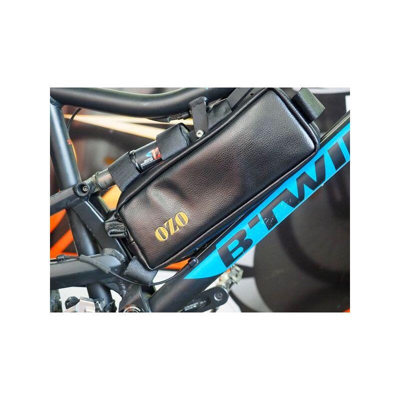 Sacoche de cadre rectangulaire en simili cuir 3L pour batterie de vélo électriqu 5/5