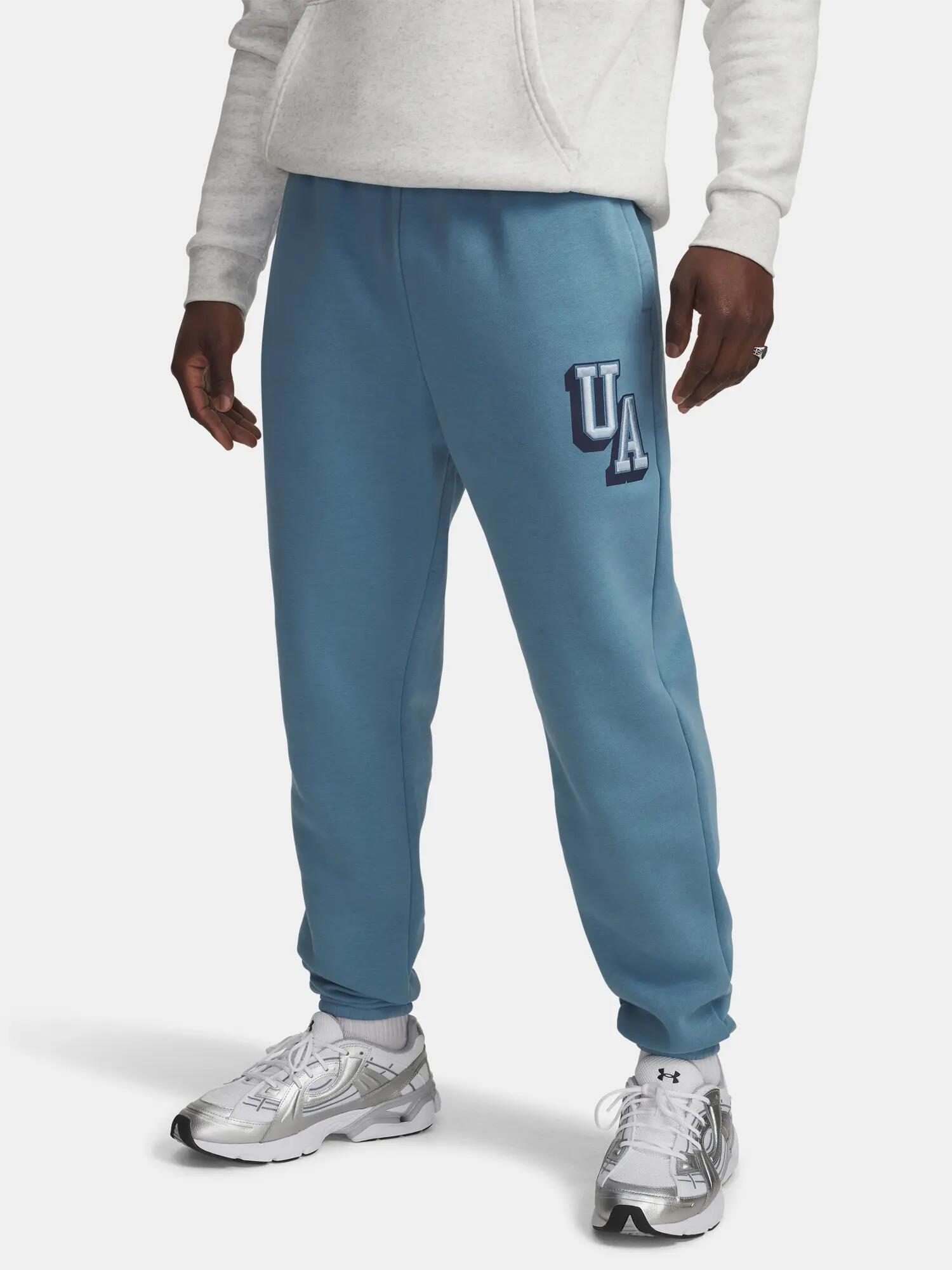 Férfi melegítőnadrág Under Armour UA Icon Flc Graphic Jgr-BLU 1/4