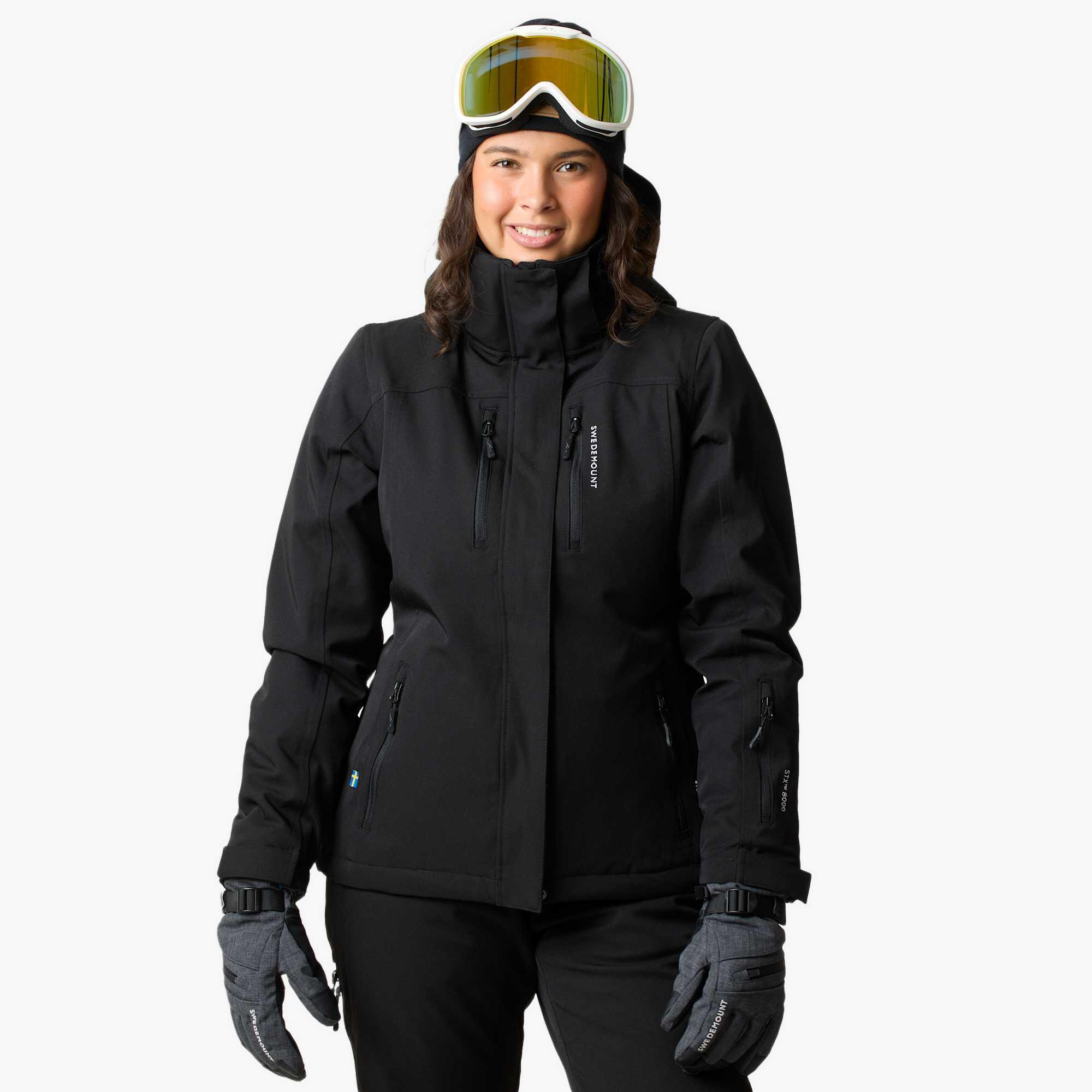 Swedemount - Veste De Ski Femme Imperméable Coupe-vent Respirante Cervinia W - Veste - Noir - Decathlon
