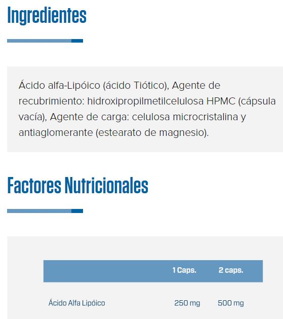 ALA (Ácido Alfa Lipóico) - 50 Cápsulas Vegetales Quamtrax 2/3