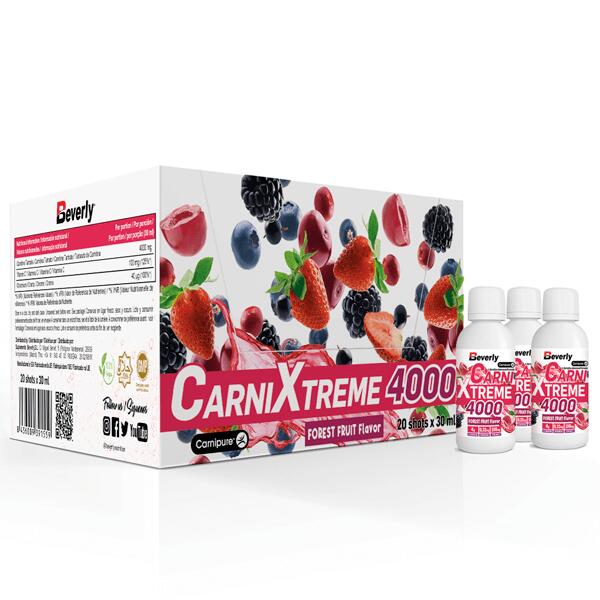 BEVERLY Carni Xtreme 4000 - 20x30ml Frutti di Bosco Beverly Nutrition