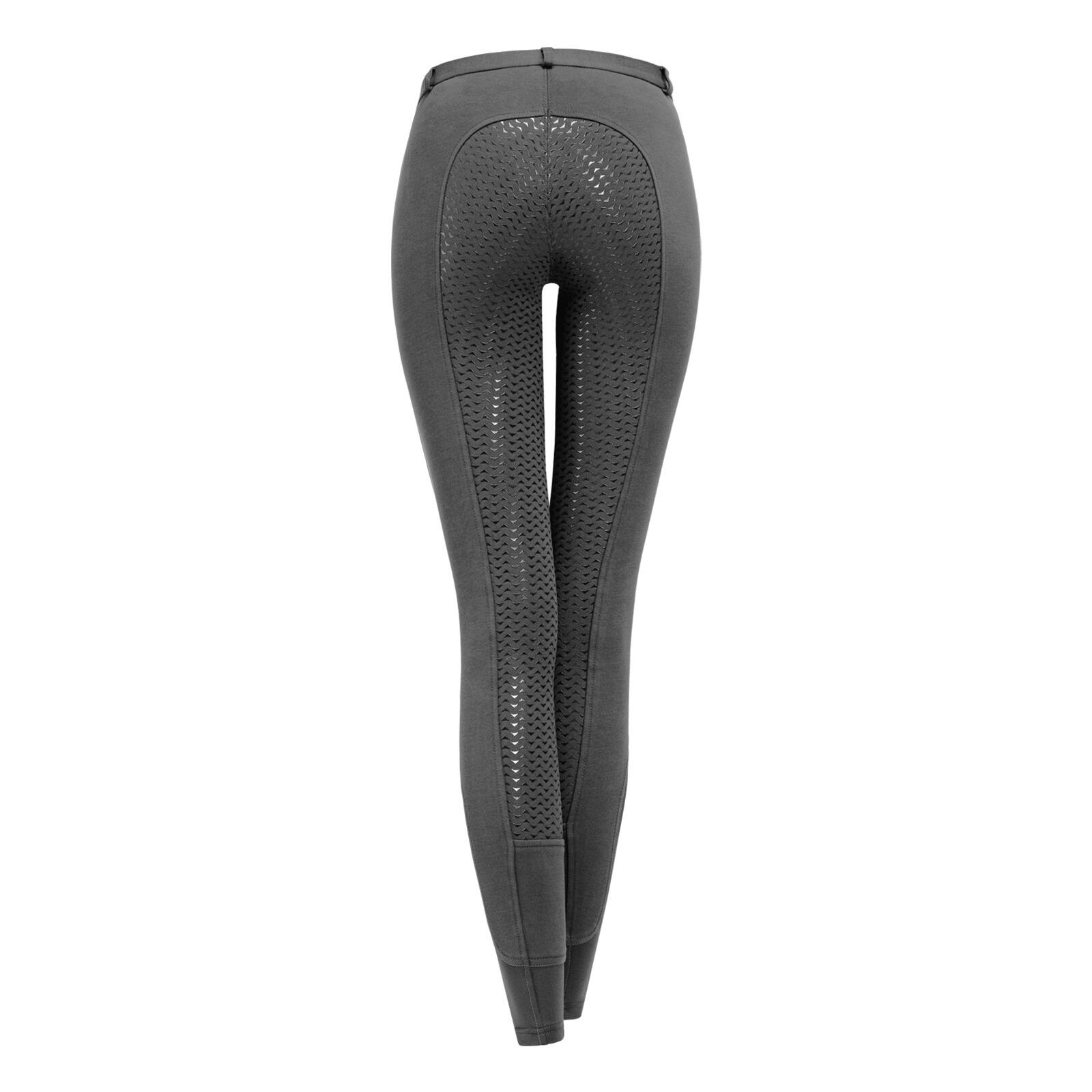 Pantalon D'Équitation PFIFF Zahra Grip Silicone Enfant Fille – Taille Mi-Haute – Bas Élastiques Contrastés – Confort Et Antidérapant Pour Pony & Cheval
