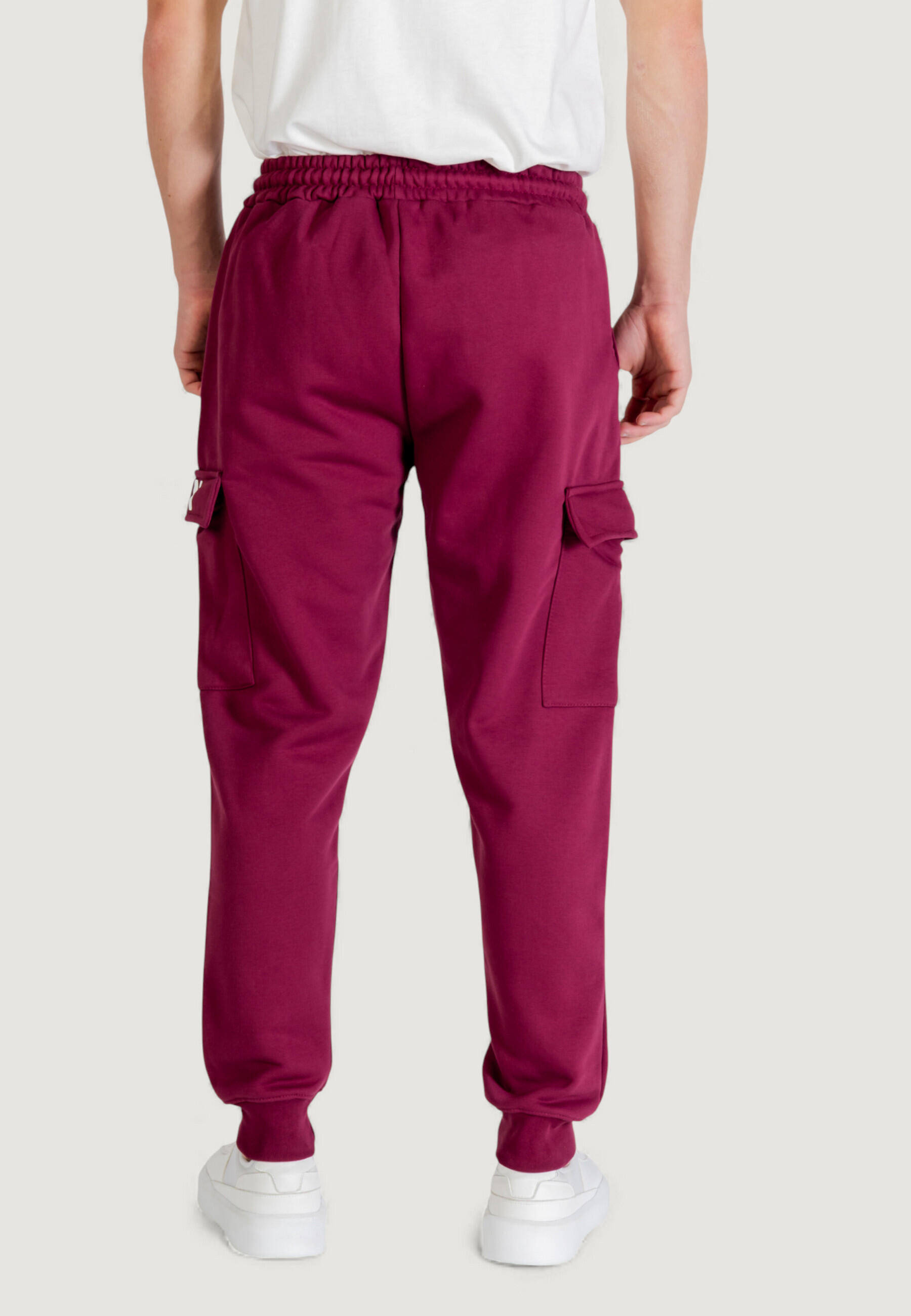 pantalon  HOMME bordeaux 4/4