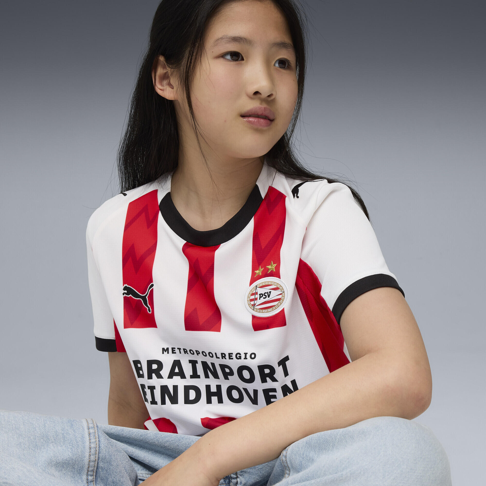 Maillot Home 25/26 PSV Eindhoven Enfant et Adolescent PUMA 3/6