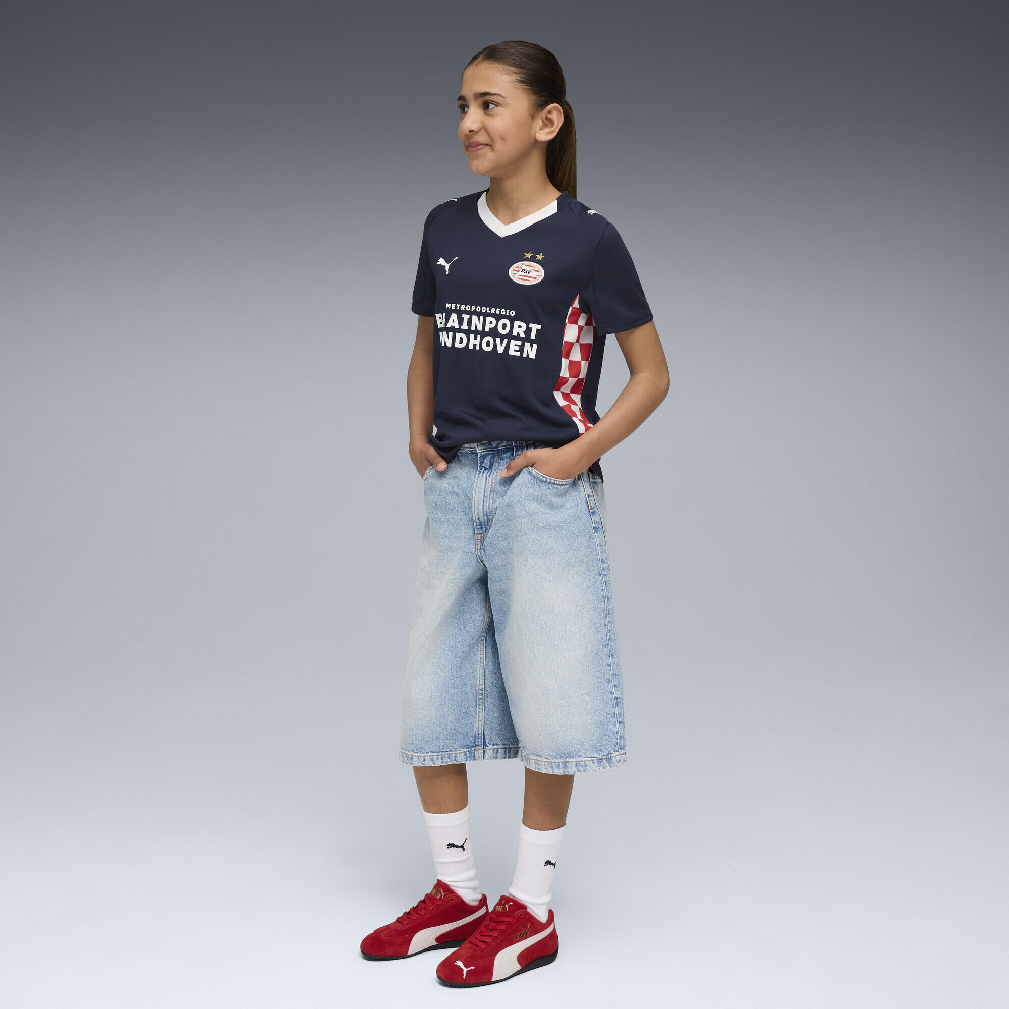 Maillot Away 25/26 PSV Eindhoven Enfant et Adolescent PUMA 4/6