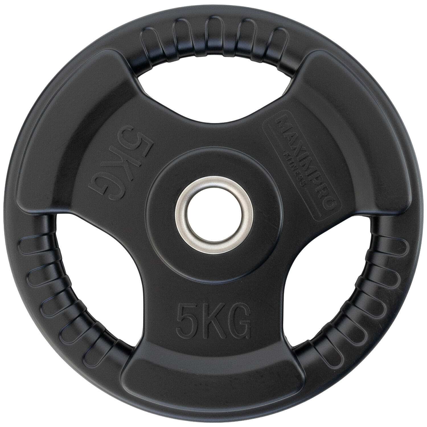 Set 2 Discos Caucho Maximpro Masos C/Agarre 5kg 4/4