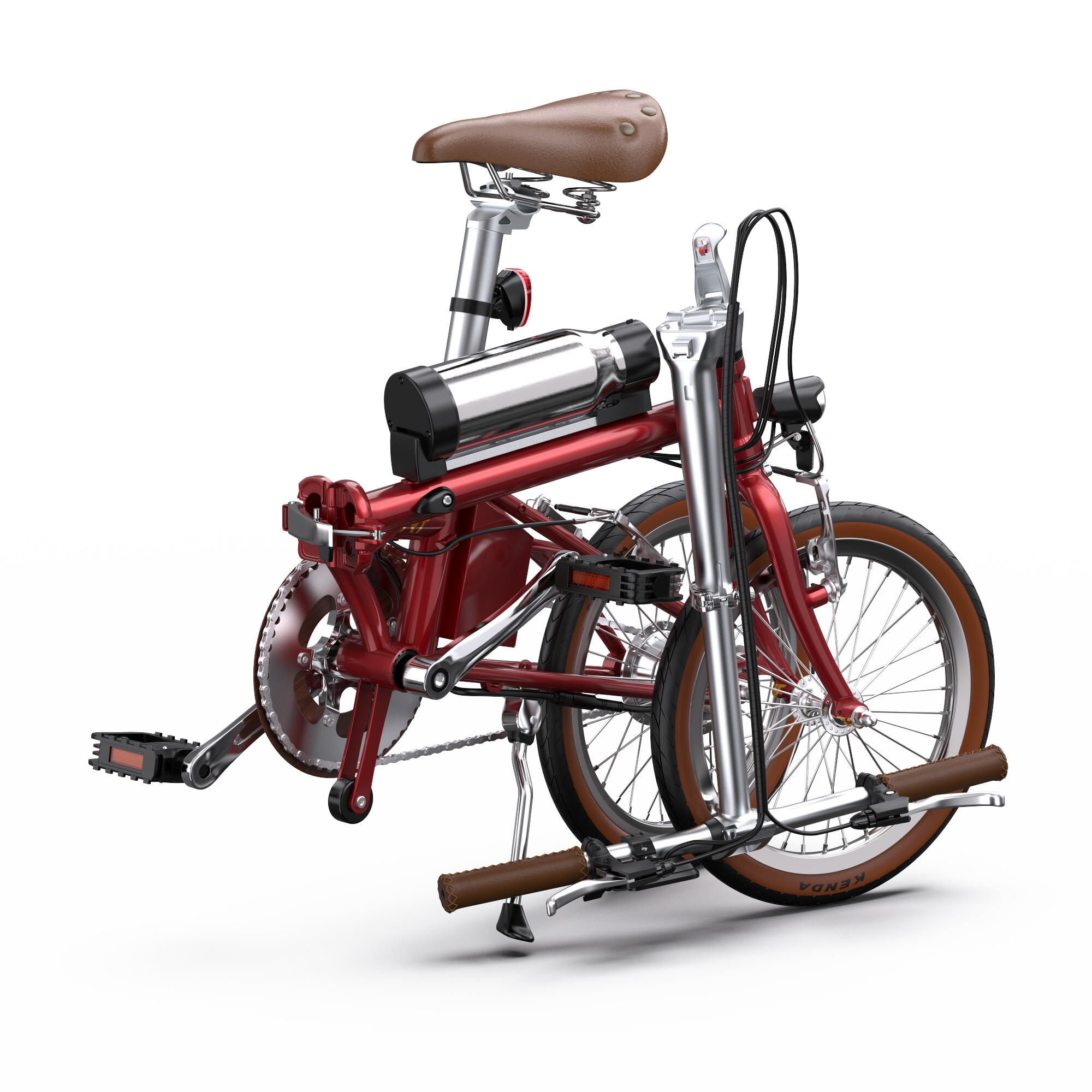 Bicicleta Elétrica Dobrável Onesport OT02 de 16 Polegadas com Motor de 250W 6/7