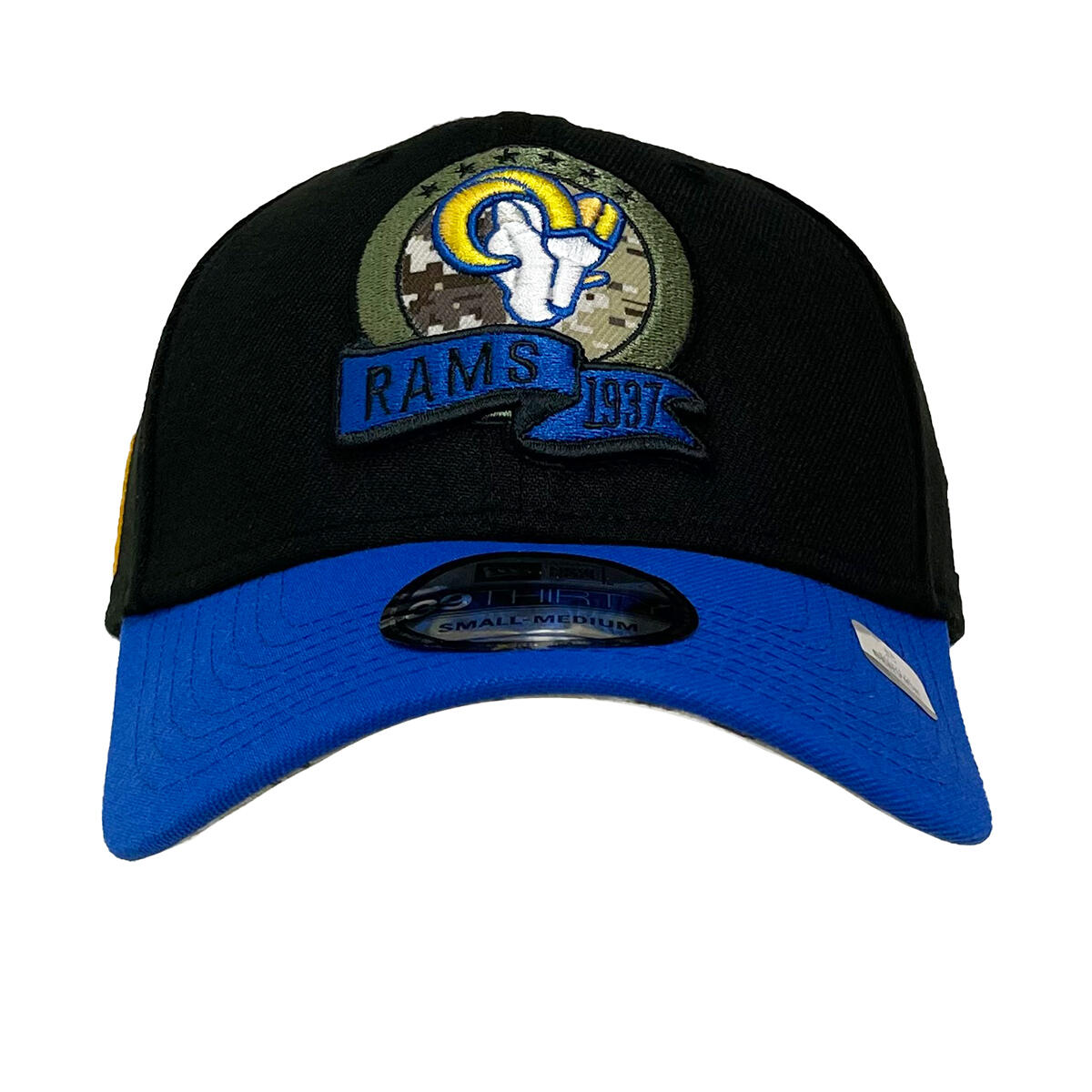 New Era 39THIRTY Cap NFL22 Salute To Service Los Angeles Rams schwarz 2/5
