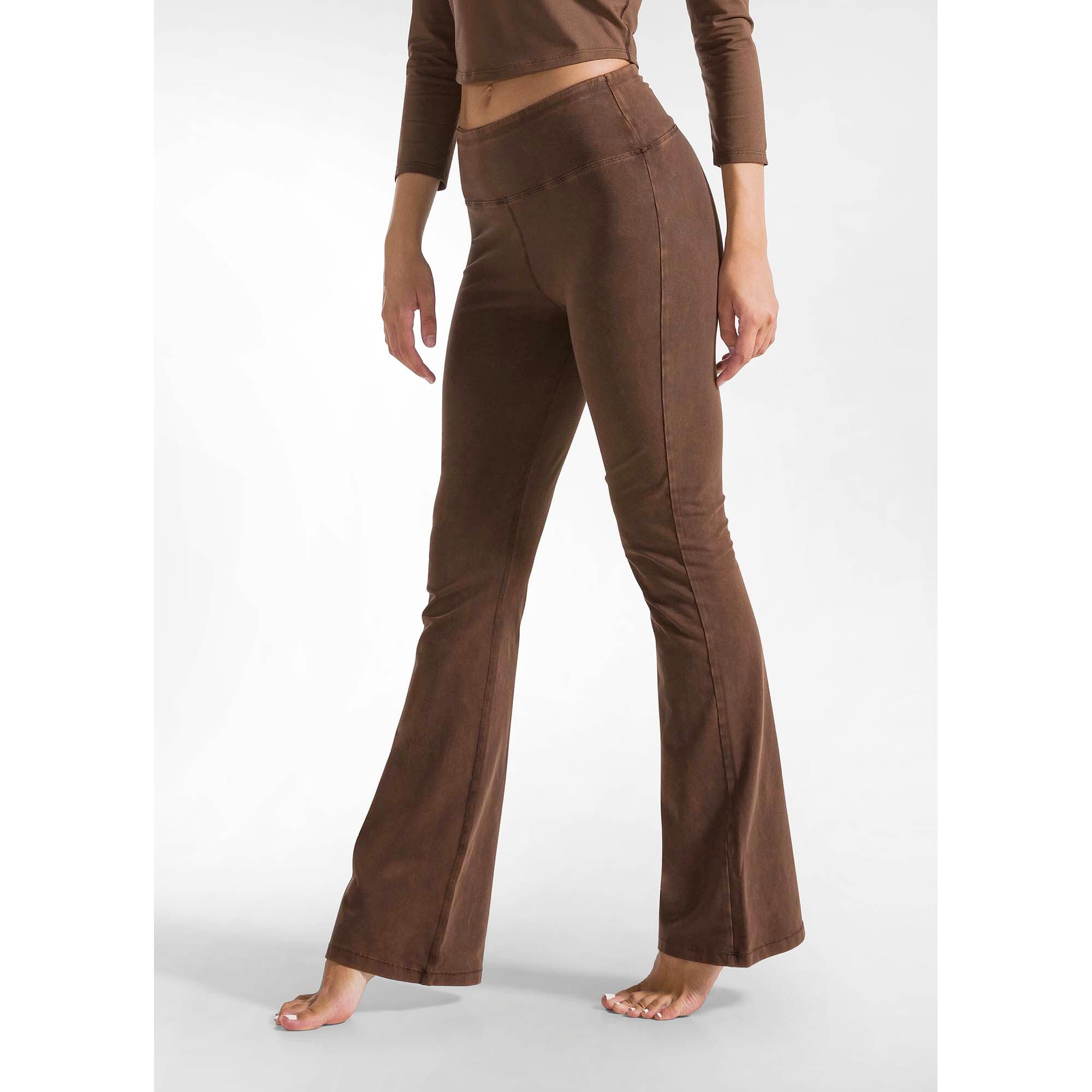 Pantalones Deha Pantalones Ajustados Acampanados Marmolados Mujer 3/5