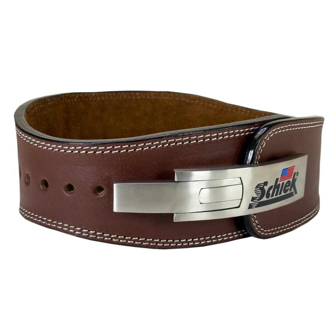 SCHIEK SPORT'S INC. USA 100% Leather Contour Lever Belt with Stainless Steel Buckle Model L7020