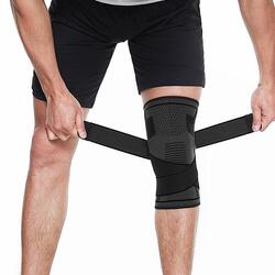 Genouillère de Compression - Rotulienne et Ligamentaire - Renforcée avec sangle