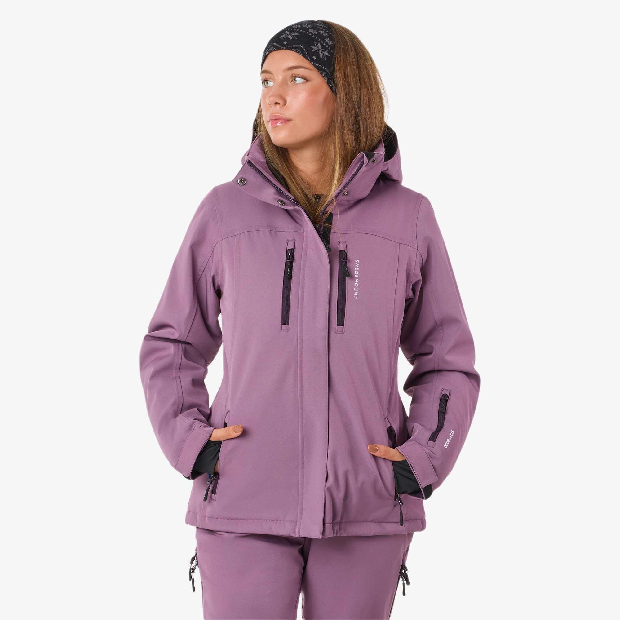 Swedemount - Veste De Ski Femme Ski Imperméable Coupe-vent Cervinia - Veste - Violet - Decathlon
