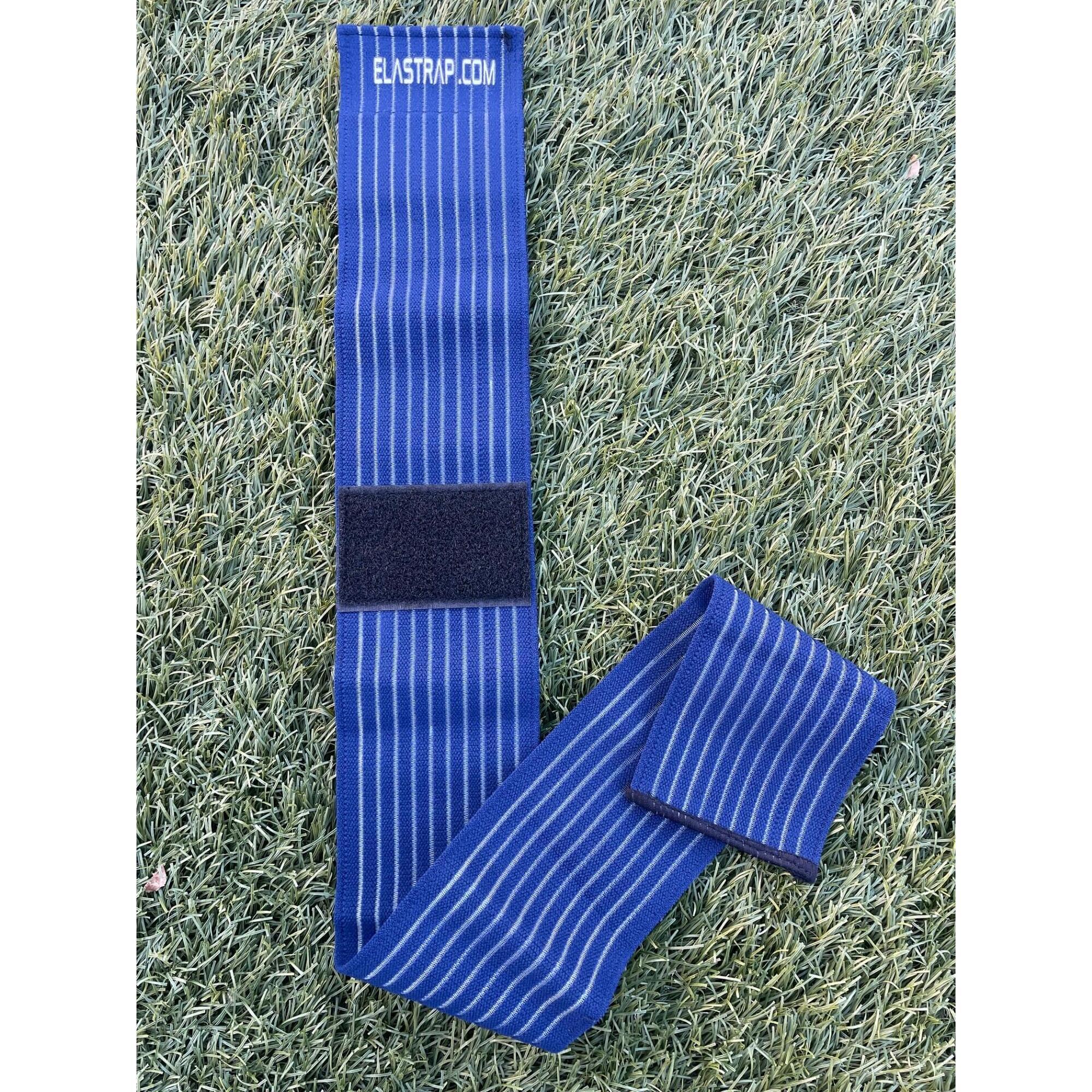 Elastrap - Bande Bandage Strap Sangle Elastique Fixation Maintien Poche Glace Gel Electrode - Bande De Maintien - Bleu - 70 Cm - Decathlon