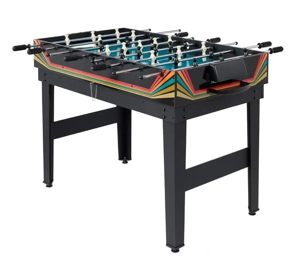 MULTI STÓŁ DO GIER 10w1 PIŁKARZYKI PING PONG KOLOROWE WIELOKOLOROWE 3/4
