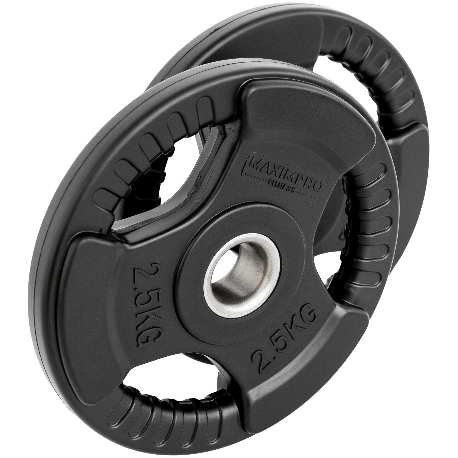 Set 2 Discos Caucho Maximpro Masos C/Agarre 2'5kg 3/4